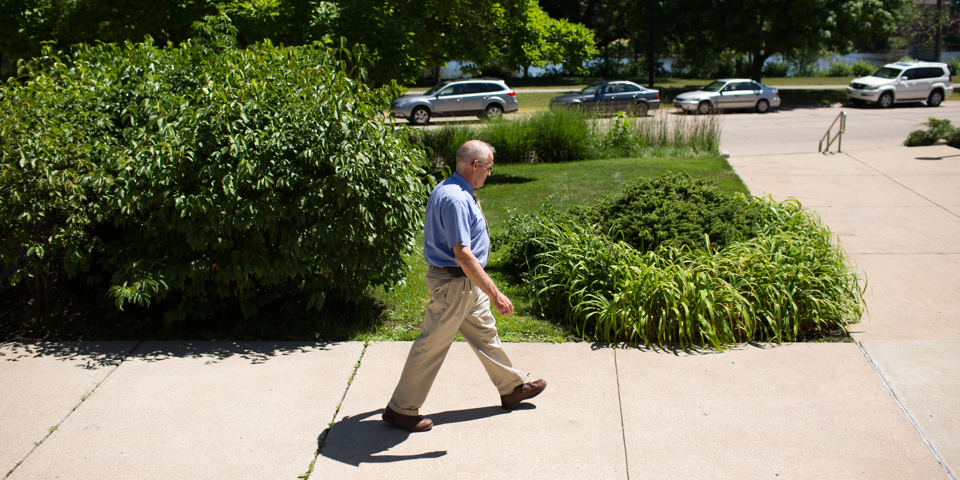 Michael Prater going for a walk