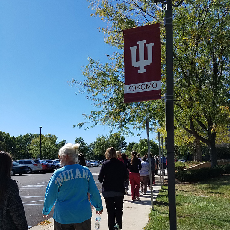 IUK affiliates out for a walk